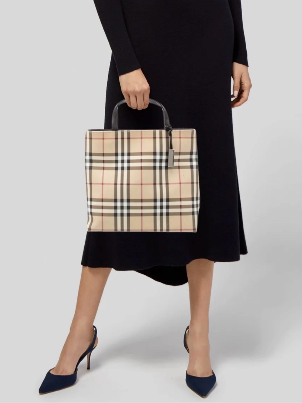 Burberry Nova Check Top Handle Bag - Picture 2 of 9
